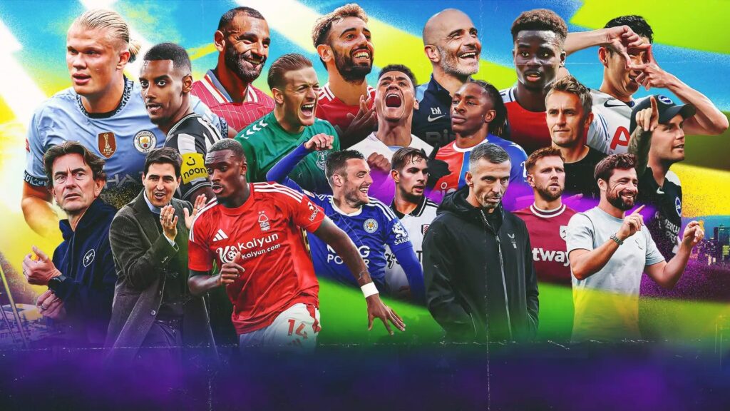 Visuel Abonnement IPTV avec joueurs et entraîneurs de Premier League et grandes compétitions internationales